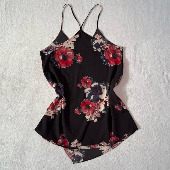 NWOT Free People Floral Mini Slip Dress - Picture 4 of 8